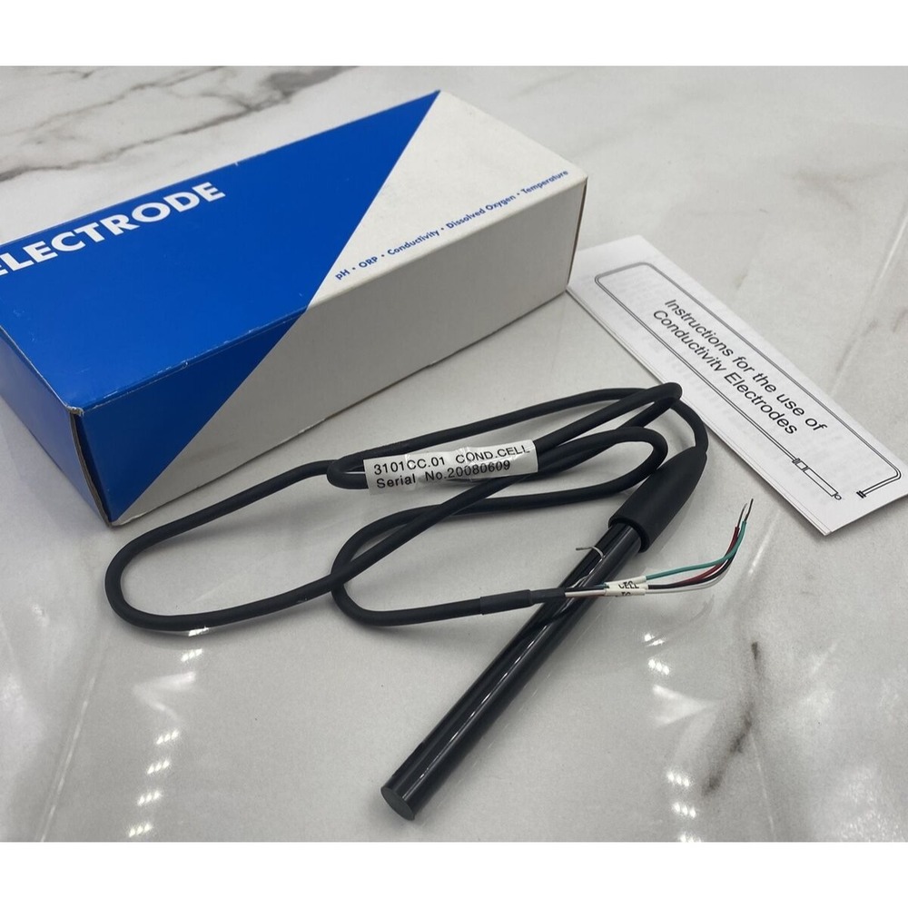 Conductivity Sensor 3101CC-01 Epoxy Body K=1.0 Cell Constant 3ft Tin Leads USA